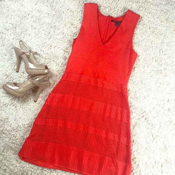 Tomato red French Connection dress - Picture 1 of 7